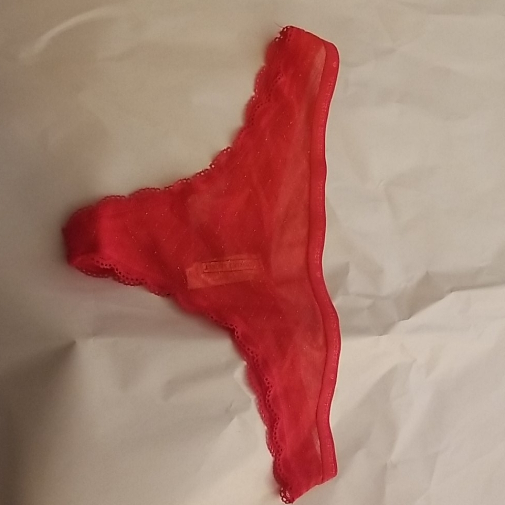 Red Victoria's secret thong